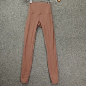 Lululemon Align High Rise Leggings Womens 0 Nude Pink Pastel Yoga Pants 19x28